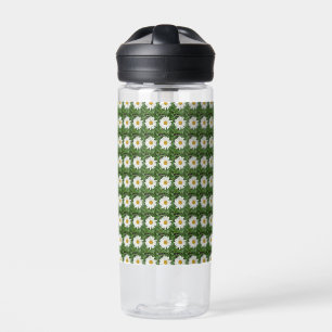White Daisy Water Bottle