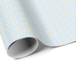 white daisy wrapping paper