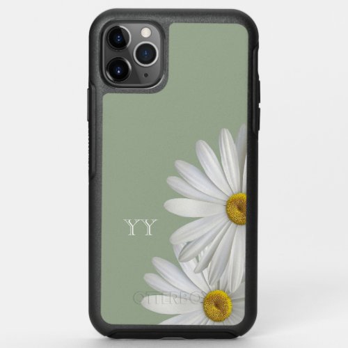 White Daisys with Green Background   OtterBox Symmetry iPhone 11 Pro Max Case