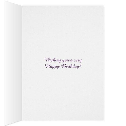 White Damask & Faux Bow Female Birthday (Inside (Right))