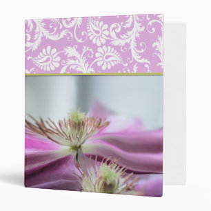 White Damask Lavender Clematis Binder