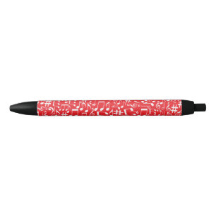 White Dancing Musical Notes Musicians Music Lovers Pen