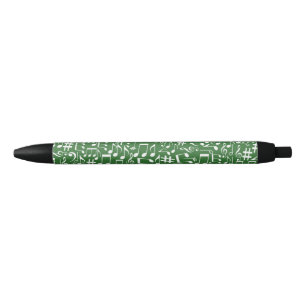 White Dancing Musical Notes Musicians Music Lovers Pen