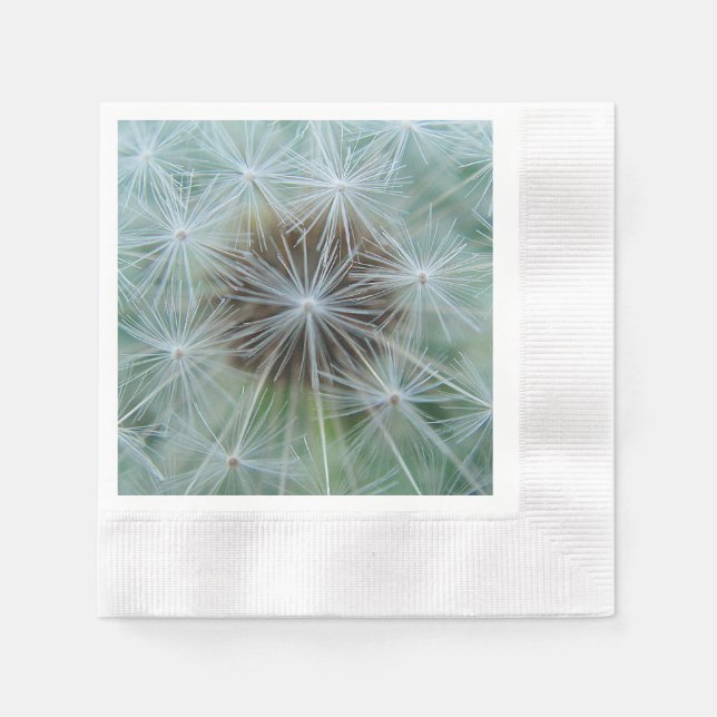 White dandelion pattern napkins (Front)
