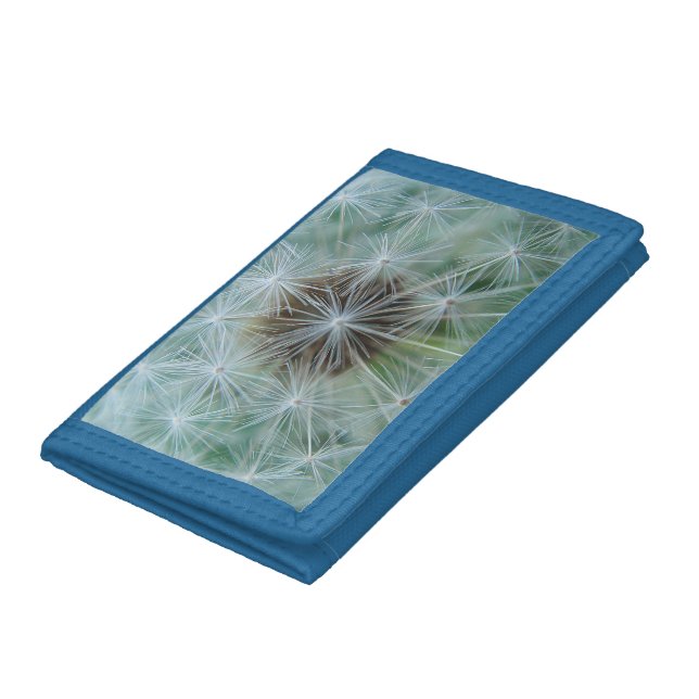 White Dandelion Trifold Wallet (Bottom)