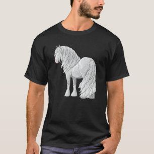White Dapple Gray Gypsy Vanner Irish Cob Draft Hor T-Shirt