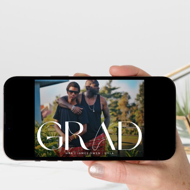 White Dark Overlay | Modern Photo Uni Announcement (Front Digital)