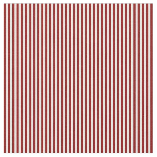 White  Dark Red Colored Stripes Fabric