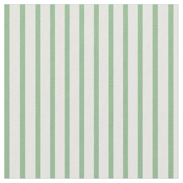 White & Dark Sea Green Striped/Lined Pattern Fabric (Close Up)