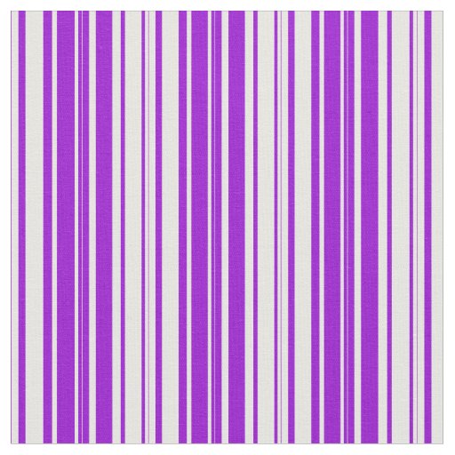 White & Dark Violet Lined/Striped Pattern Fabric
