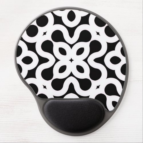 white deco pattern on mouse pad