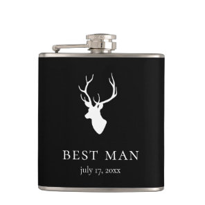 White Deer Head Flask