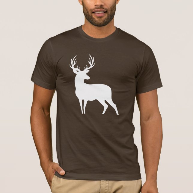 White Deer Silhouette Shirt (Front)