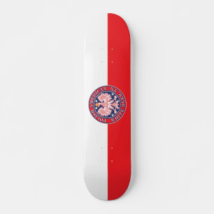 White Deer Texas Polish American Eagle Skateboard