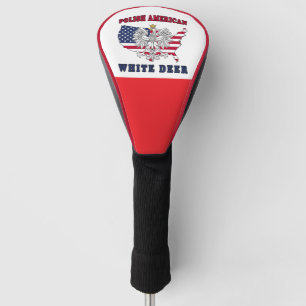 White Deer Texas Polish American Golf Head Cover