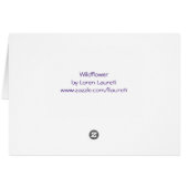 White Desert Wildflower Cards (Back Horizontal)