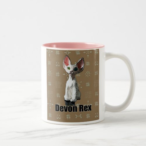 White Devon Rex Two_Tone Coffee Mug