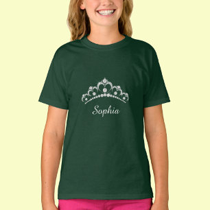 White Diamond Crown, Script Name T-Shirt