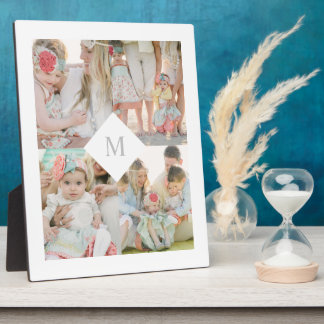 White Diamond Monogram Plaque