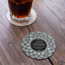 White Diamonds 10th Wedding Anniversary Coaster