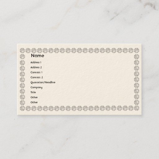Customizable White Diamonds - Business Business Card Template
