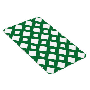 White Diamonds on Green Magnet