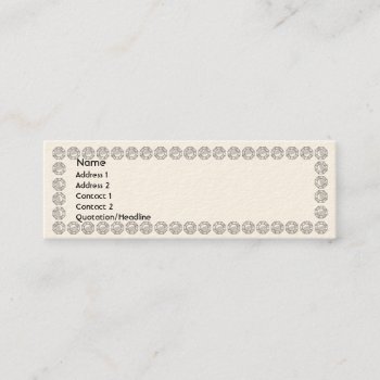 White Diamonds - Skinny Mini Business Card by ZazzleProfileCards at Zazzle