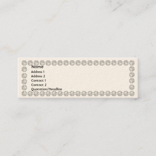 White Diamonds - Skinny Business Cards