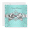 White Diamonds Teal Blue Birthday Party