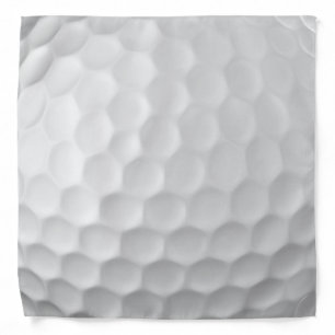 White Dimpled Golf Ball Texture Bandana