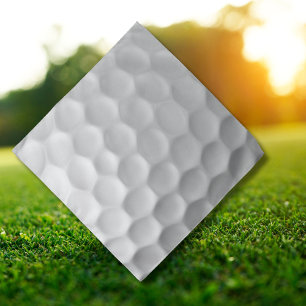 White Dimpled Golf Ball Texture Bandana