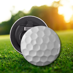 White Dimpled Golf Ball Texture Bottle Opener