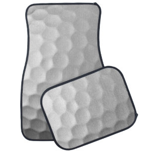 White Dimpled Golf Ball Texture Car Floor Mat