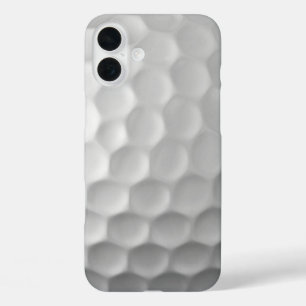 White Dimpled Golf Ball Texture iPhone 16 Plus Case