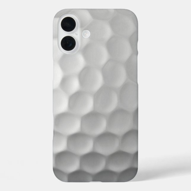 White Dimpled Golf Ball Texture Case-Mate iPhone Case (Back)