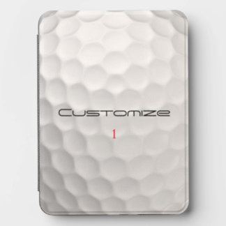 White Dimpled Golf Ball Texture Custom Name Number Kindle Cover
