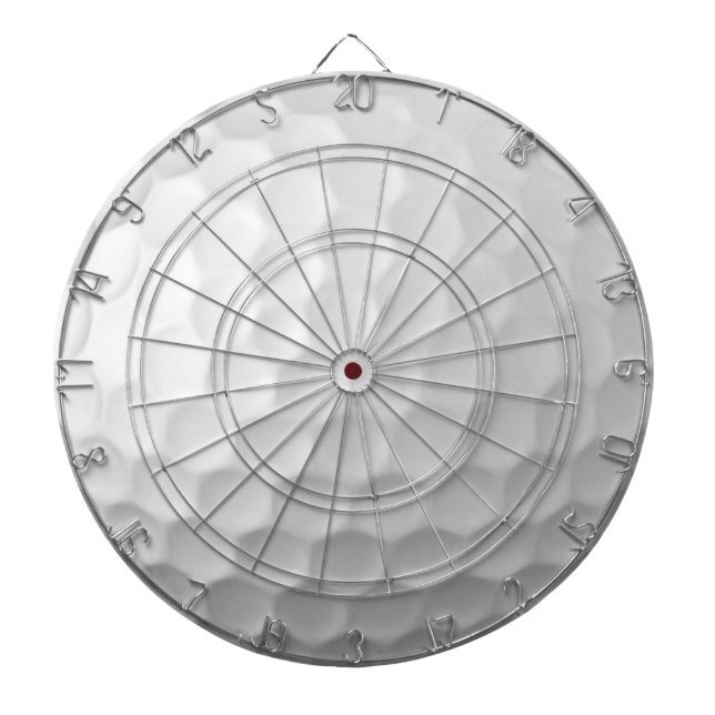 White Dimpled Golf Ball Texture Dart Board (Front)