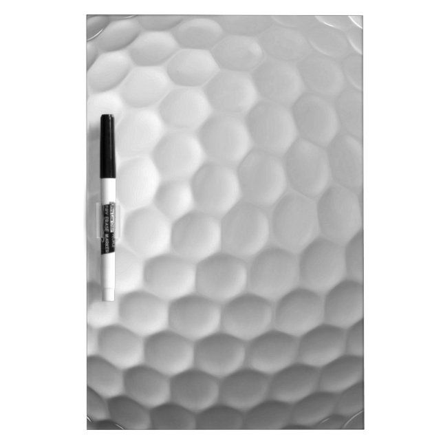 White Dimpled Golf Ball Texture Dry-Erase Board (Front)