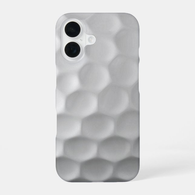 White Dimpled Golf Ball Texture Iphone Case (Back)