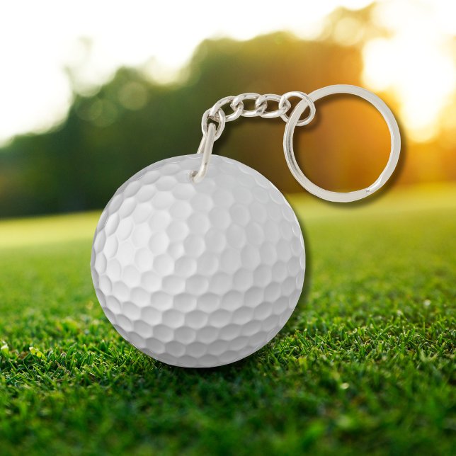 White Dimpled Golf Ball Texture Keychain (Creator Uploaded)
