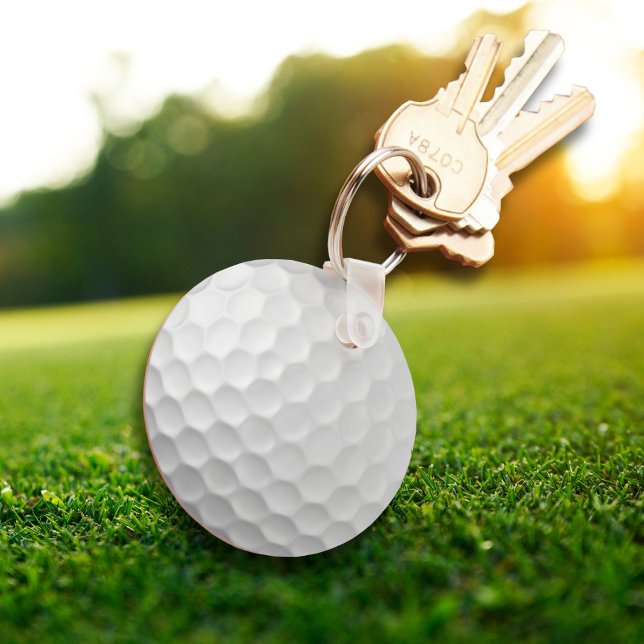 White Dimpled Golf Ball Texture Keychain (Creator Uploaded)