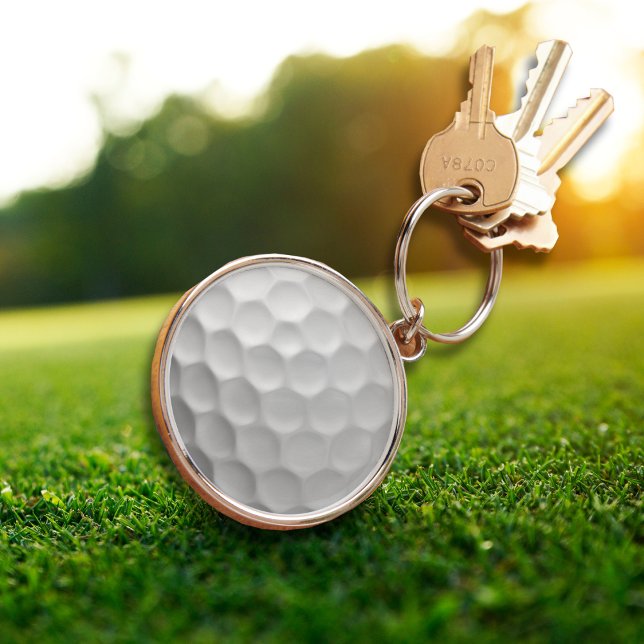 White Dimpled Golf Ball Texture Keychain (Creator Uploaded)