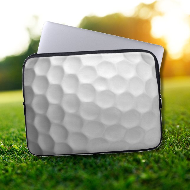 White Dimpled Golf Ball Texture Laptop Sleeve (Creator Uploaded)