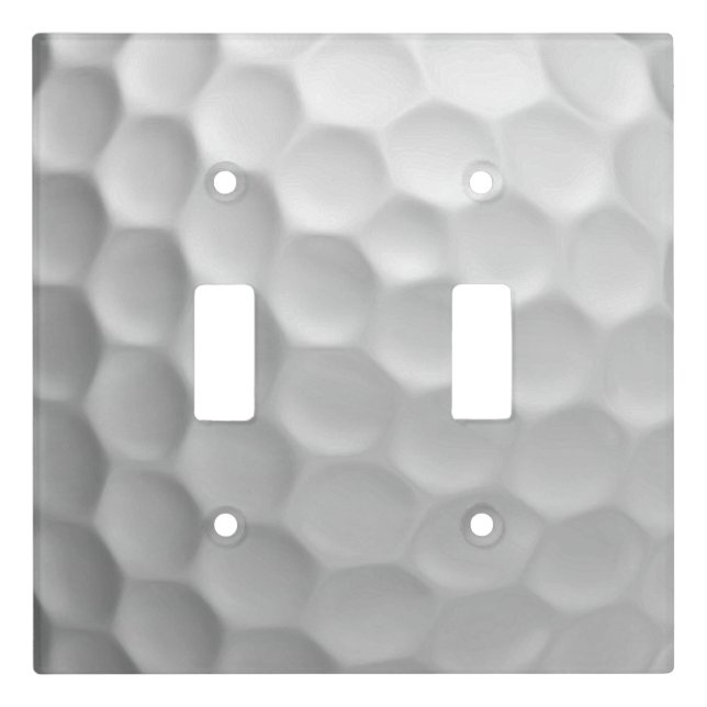 White Dimpled Golf Ball Texture Light Switch Cover (Front)
