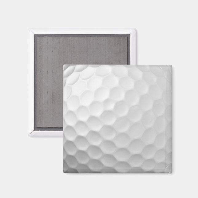 White Dimpled Golf Ball Texture Magnet (Front/Back)