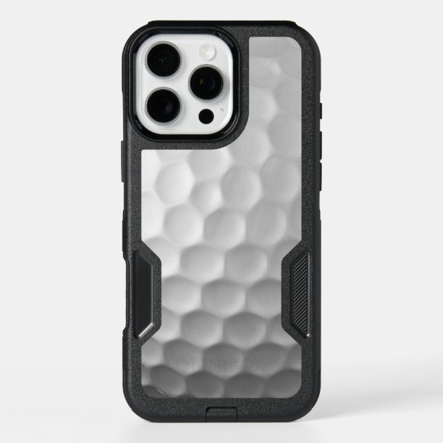 White Dimpled Golf Ball Texture Otterbox iPhone Case (Back)