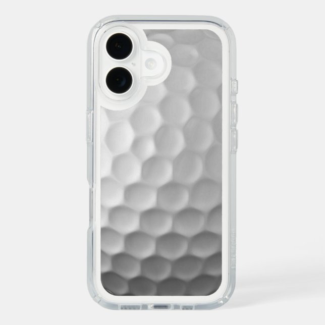 White Dimpled Golf Ball Texture Speck iPhone Case (Front)