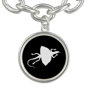 White Dinosaur Charm Bracelet