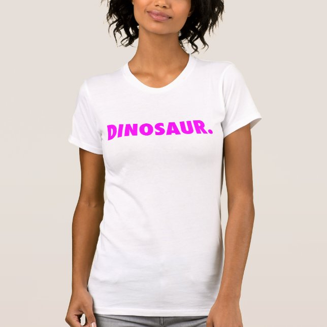 White "Dinosaur." Tank Top w/ Logo (Front)