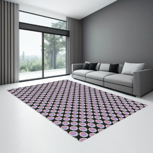 White Disc Ribbon by Kenneth Yoncich Rug